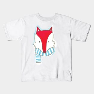 WATERCOLOR FOX HEAD Kids T-Shirt